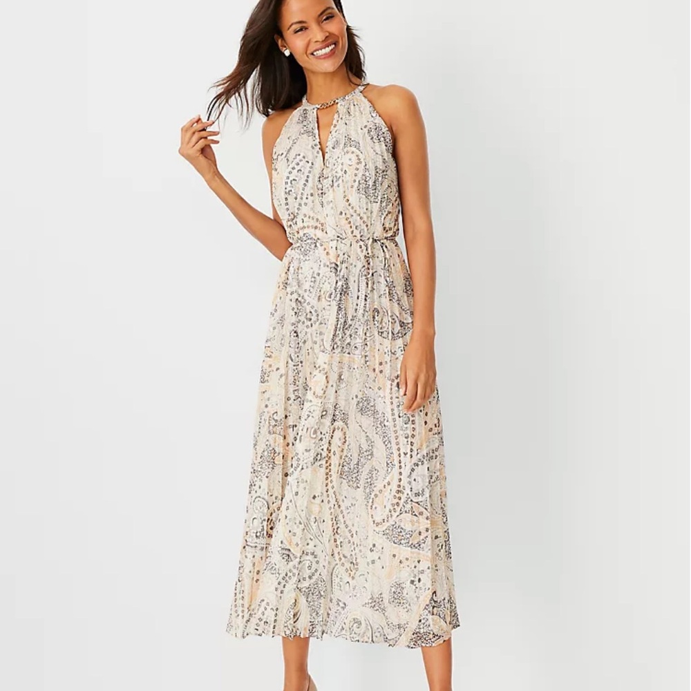 NEW | Ann Taylor | Paisley Midi Dress